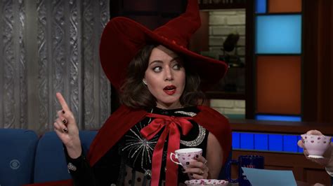 Examining the unique characteristics of Aubrey Plaza's Yule witch character